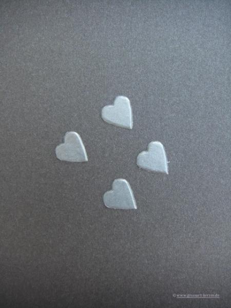 Verzierwachs "Herz klein" 4er Set