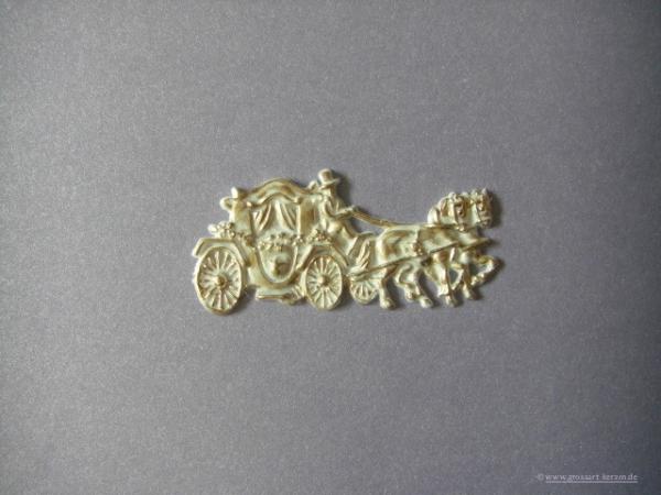 Verzierwachs "Hochzeitskutsche"