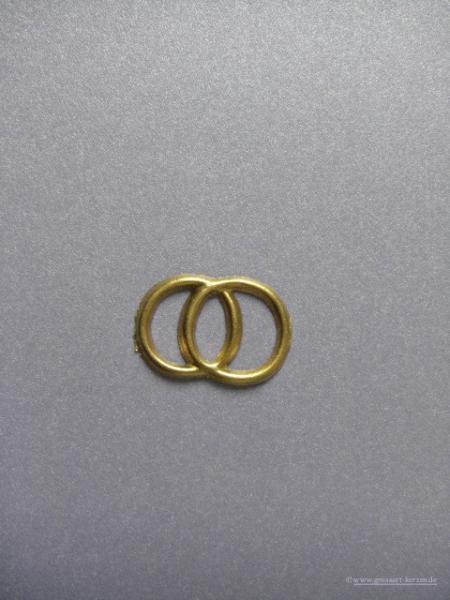 Wachsornament "Doppelringe groß"