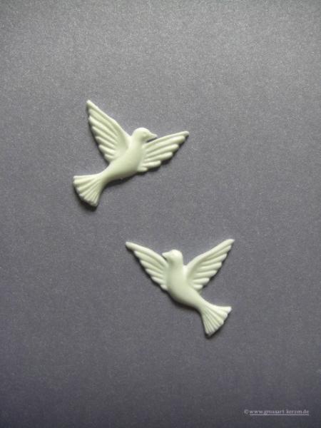 Verzierwachs "Taubenpaar re+li"