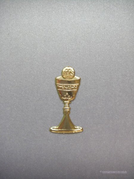 Wachsornament "Kelch mit Hostie" hochglanz