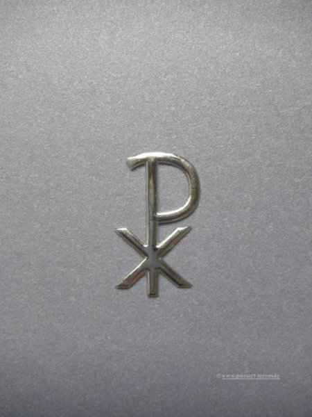 Wachsdekor "Pax" silber hochglanz