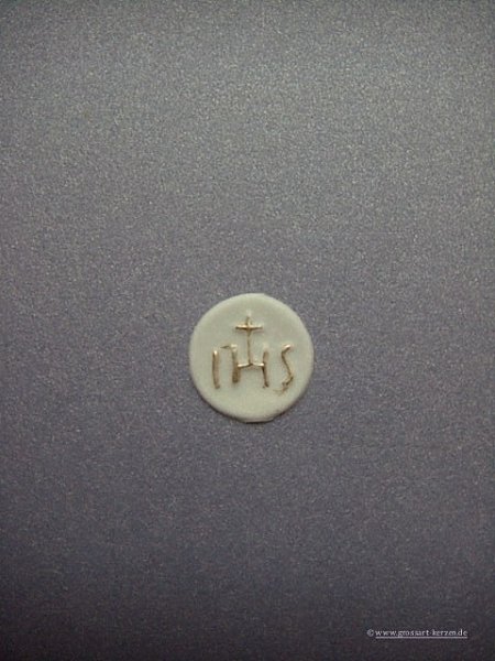 Verzierwachs Ornament "Hostie" groß