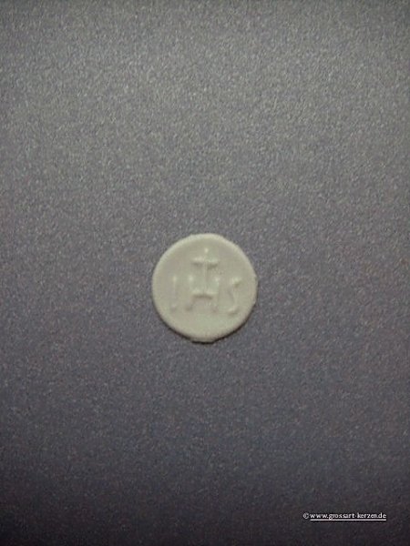 Verzierwachs Ornament "Hostie" groß