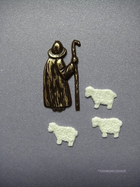 Verzierwachs"Schäfer u.Schafe"