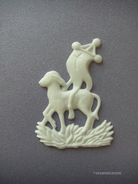 Verzierwachs "Osterlamm mit Fahne"