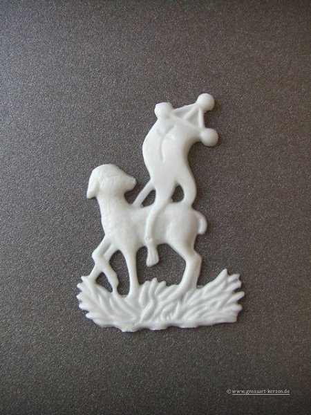 Verzierwachs "Lamm mit Fahne"