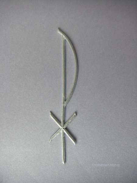 Verzierwachs - Wachsdekor  "Pax" silber groß