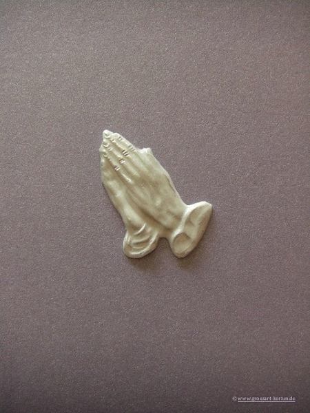 Verzierwachs Ornament "Betende Hände"