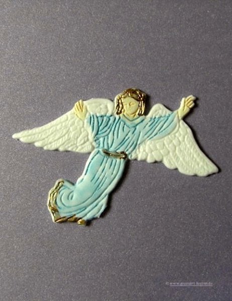 Verzierwachs Ornament "Schutzengel" versch. Farben