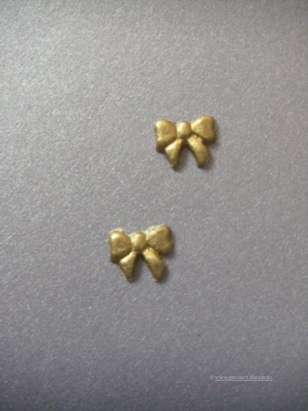 Verzierwachs, Wachsmotiv  "Schleife klein" 2er Set