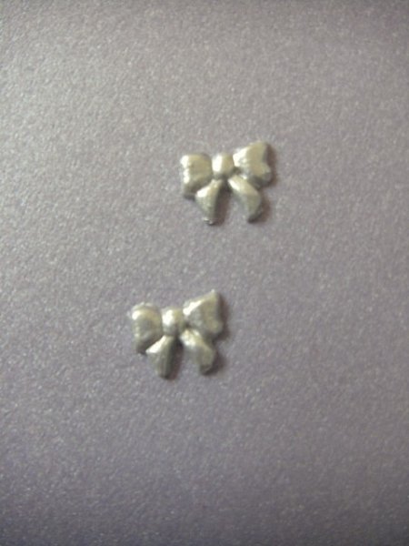 Verzierwachs, Wachsmotiv  "Schleife klein" 2er Set