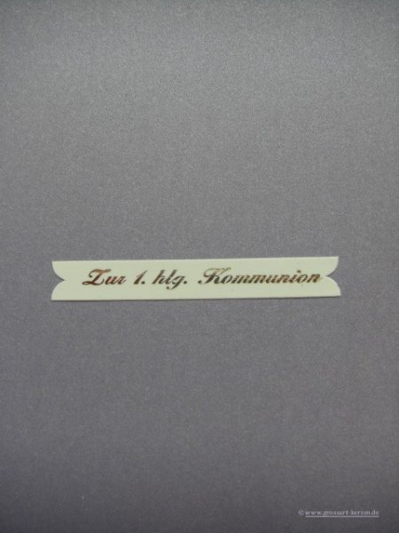 Verzierwachs "Zur 1. hl. Kommunion"