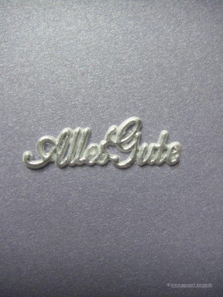 Schrift "Alles Gute"