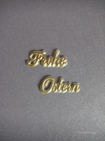 Wachsschriftzug "Frohe Ostern"