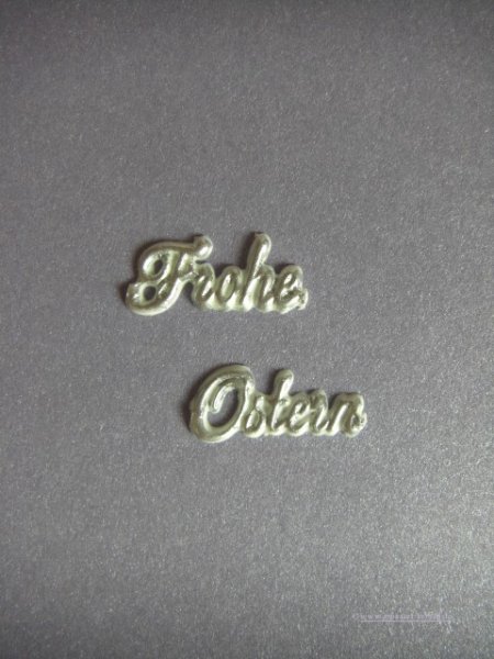Wachsschriftzug "Frohe Ostern"