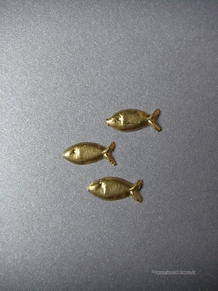 Verzierwachs Taufe, Kommunion "Fisch" 3er Set
