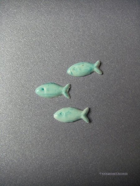 Verzierwachs Taufe, Kommunion "Fisch" 3er Set