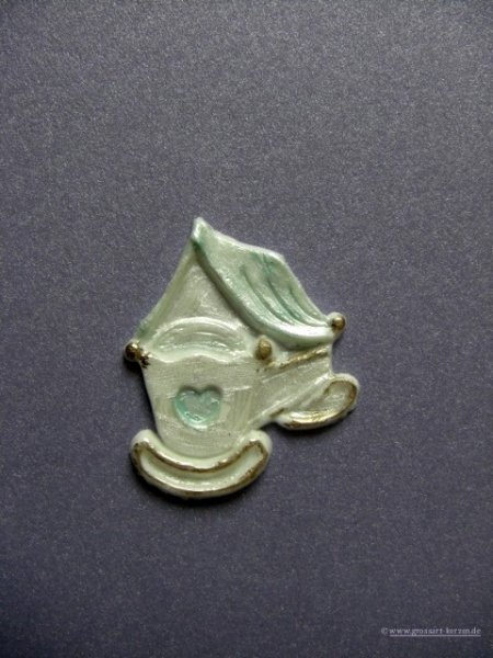 Verzierwachs - Ornament, Wiege 40x35 versch. Farben