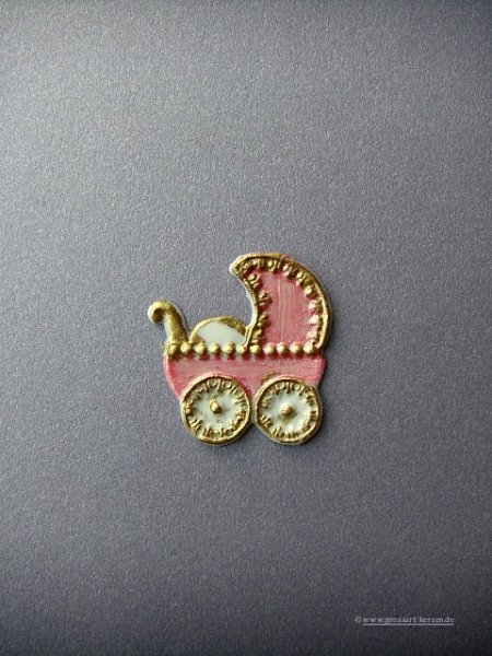 Verzierwachs - Wachsmotiv  "Kinderwagen"