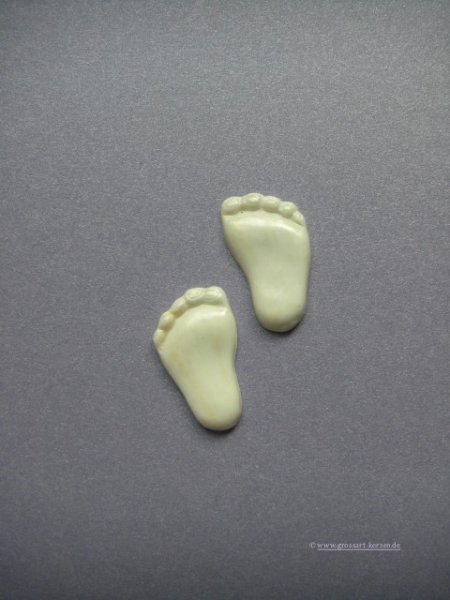 Verzierwachs, Wachsmotiv, "Babyfüße"