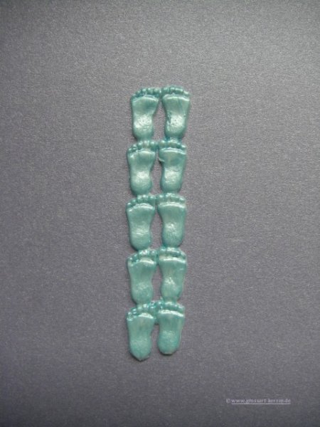 Verzierwachs, Wachsdekor "Füße klein" 10er Set