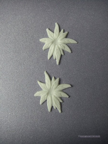 Verzierwachs / Wachsornament "Weihnachtsstern" 2er Set versch. Farben