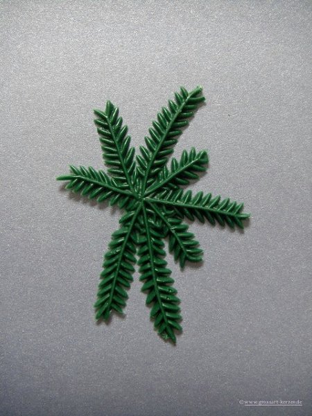 Verzierwachs / Wachsornament "Tannenzweig" groß