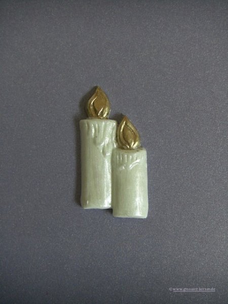 Verzierwachs / Wachsmotiv "Doppelkerze"