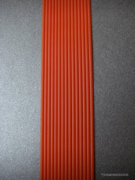 Wachsstreifen rund  2 mm orange