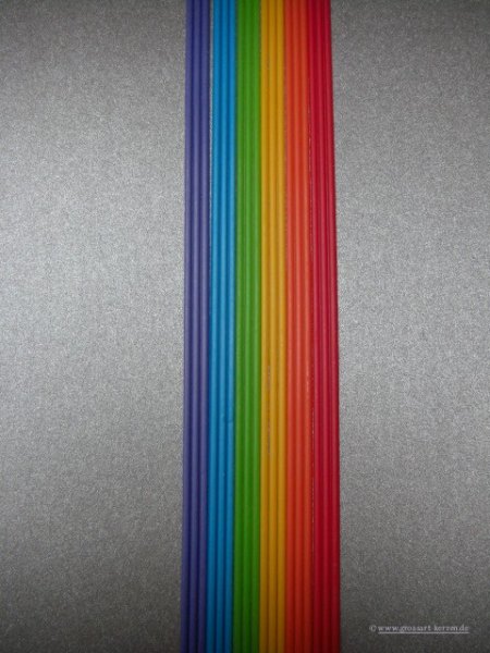 Verzierwachsstreifen "Regenbogen 2 mm"