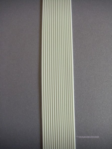 Verzierwachsstreifen rund  2 mm weiß