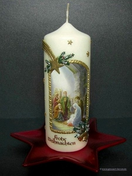 Weihnachtskerze "Heilige drei Könige"