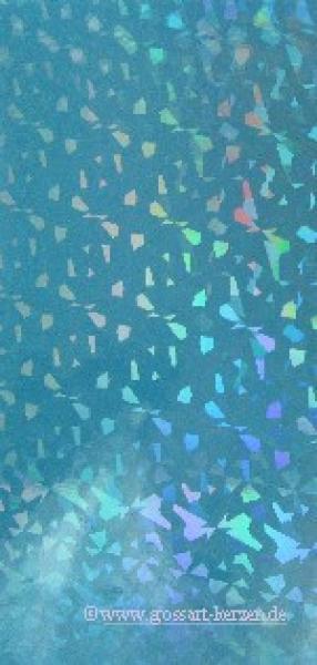Wachsplatte "pastellblau - türkis" diamanteffekt