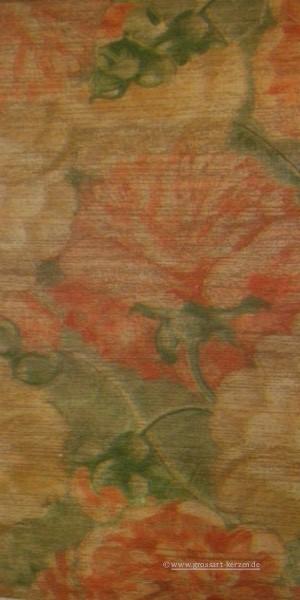 Wachsplatte Blumen hochglanz