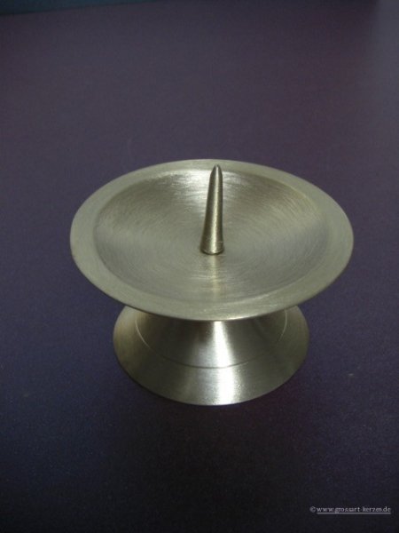 Metalleuchter gebürstet klein