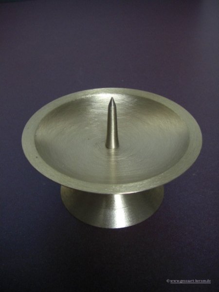 Metalleuchter gebürstet groß