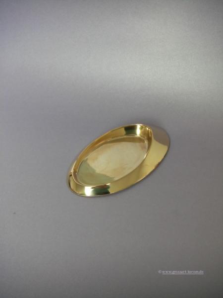 Kerzenteller oval," Sonderleuchter"gold poliert