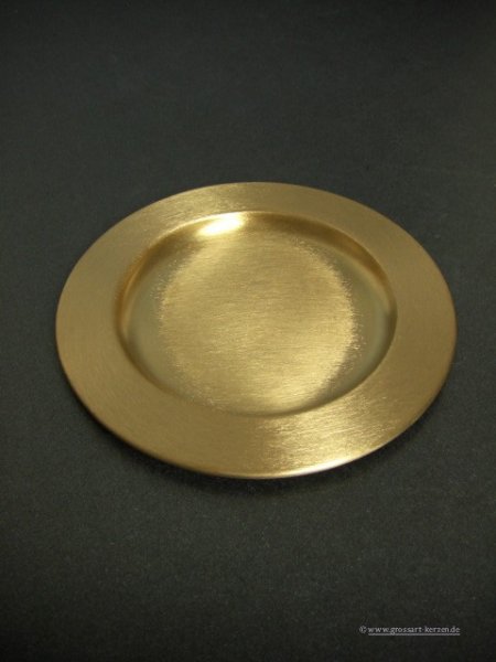 Messingteller groß matt