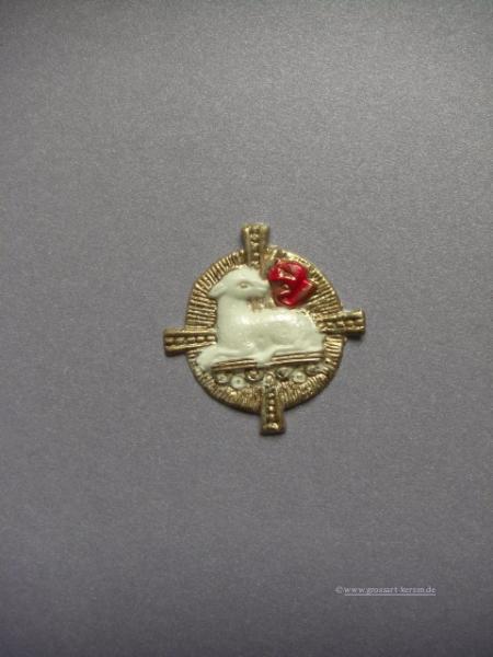 Verzierwachs "Lamm, Buch und Kreuz"