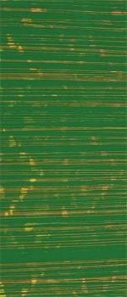 Wachsplatte hellgrün irisierend mit Goldfäden