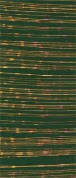 Wachsplatte grün irisierend mit Goldfäden