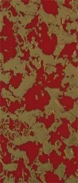 Wachsplatte rot-gold geprägt