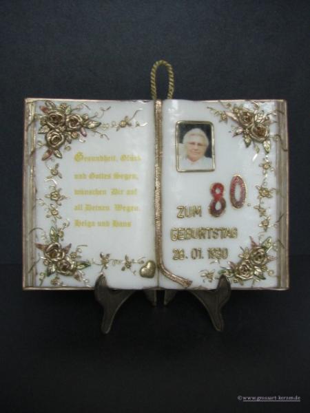 Großes, offenes Buch "Barbara"