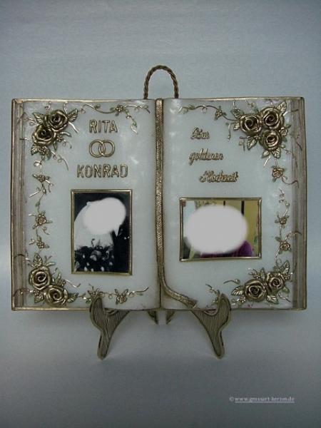 "Zur goldenen Hochzeit" Wachsbuch