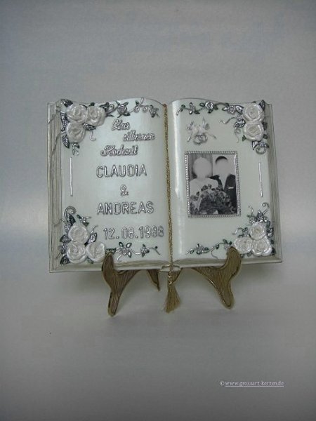 Wachsbuch "Zur silbernen Hochzeit"