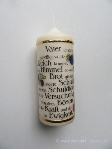Religiöse Kerze "Vater unser im Himmel"