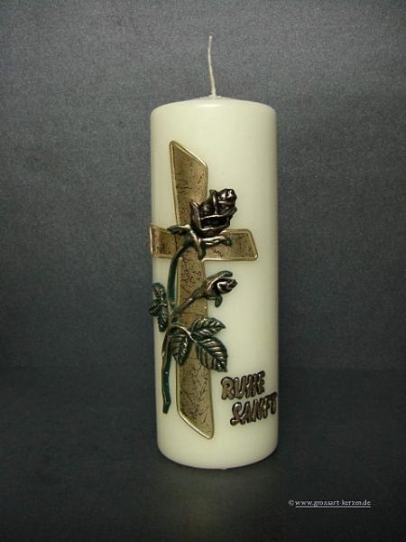 Trauerkerze  "RUHE SANFT"