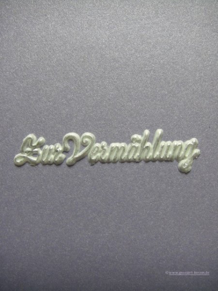 Schrift Zur Vermählung versch. Farben