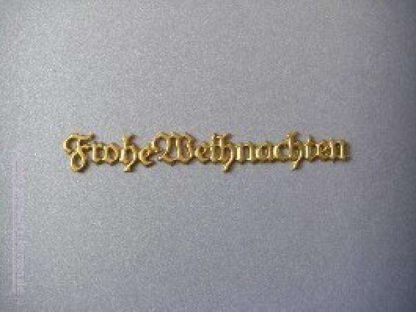 Schrift Frohe Weihnachten